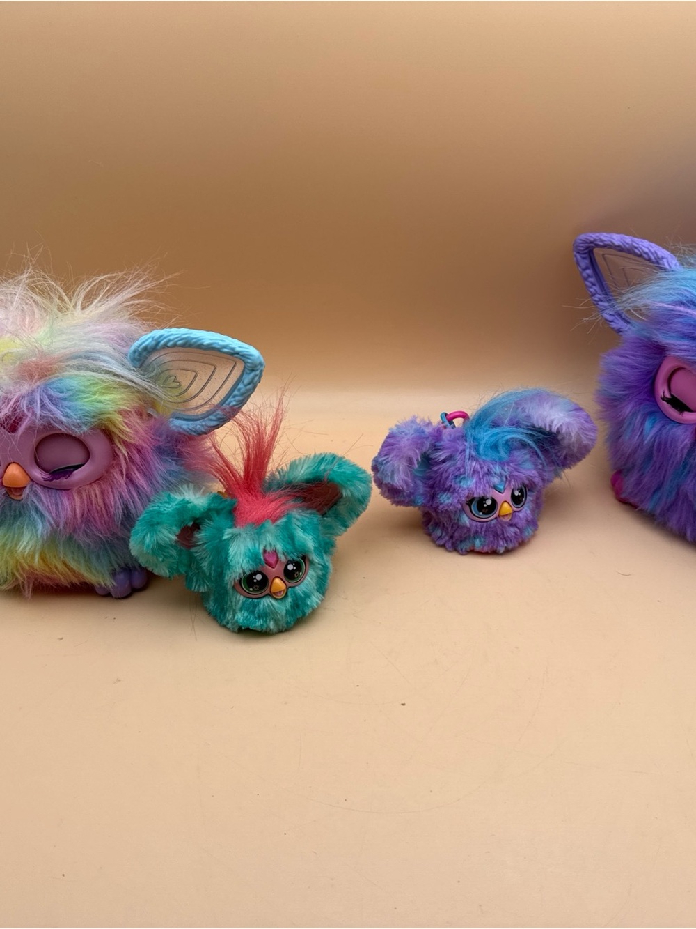 Furby Plush Multicolor Small Rainbow Fur Toy